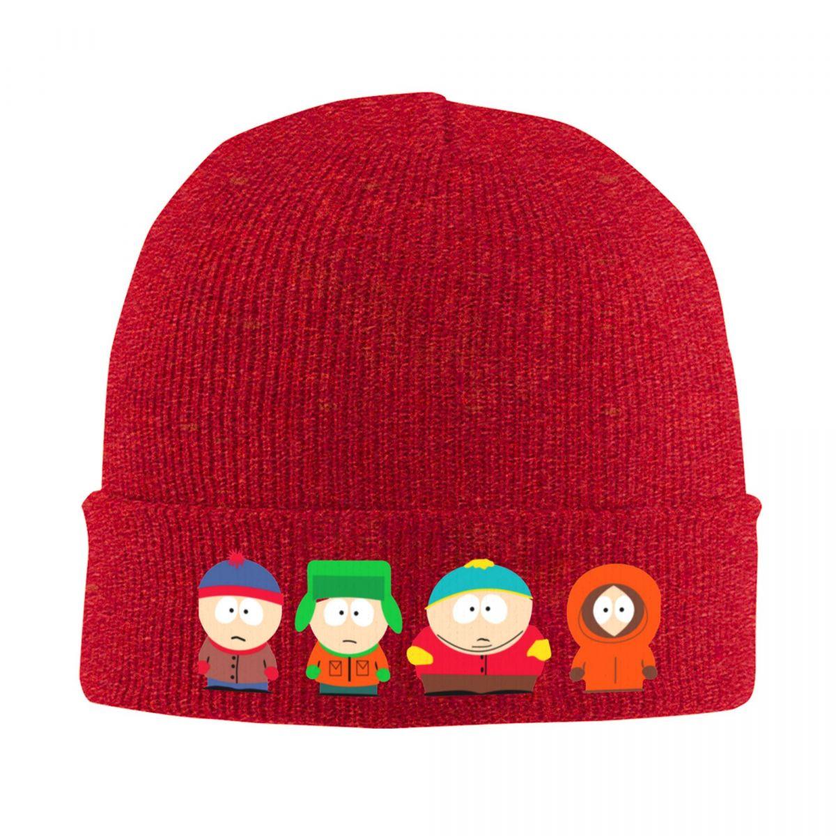 

Cute Southparkk Cartoon Hats Autumn Winter Beanie Fashion Anime Cap Female Male Skullcap One Size