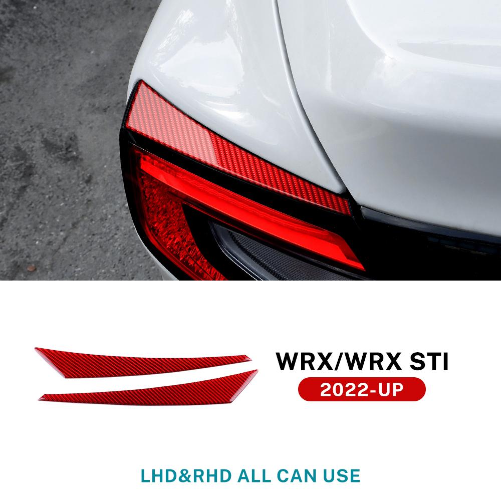 Real Soft Carbon Fiber Sticker For Subaru WRX/WRX STI 2025 2025 2025 LHD RHD Car Rear Tail Light Eyebrow Cover Trim Accessories