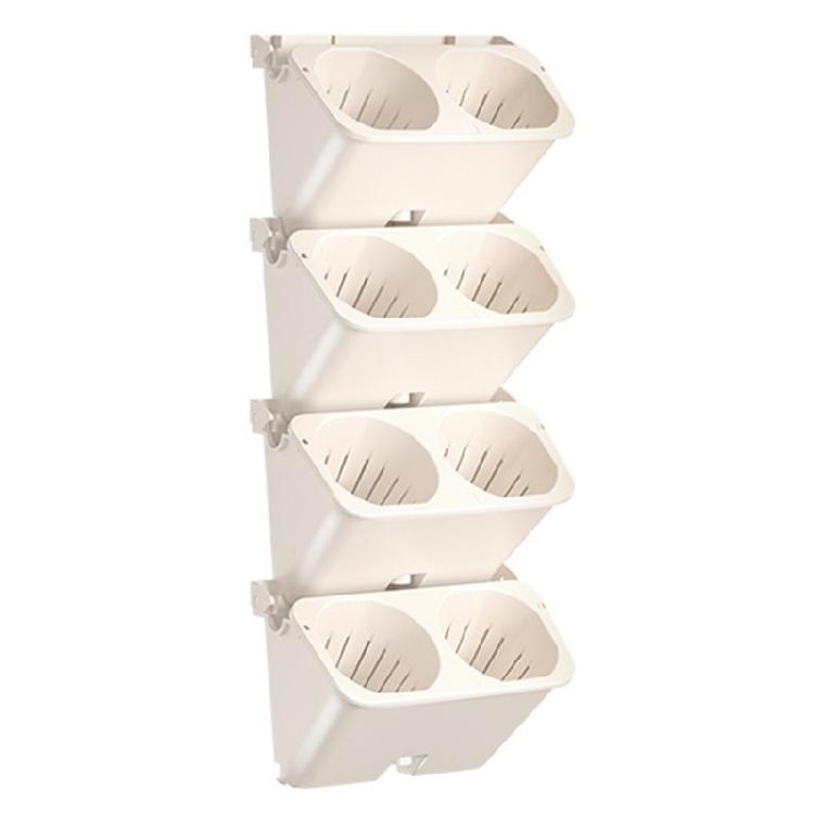

Stylish Wall Hanging Flower Pots Light weight Wall Mounted Plant Pots for Adding Greeneries to Any Living Spaces белый