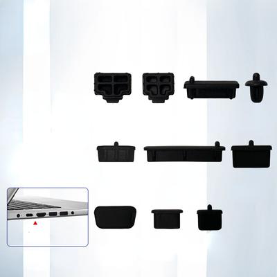 Tapones para ordenador portátil, tapa antipolvo de silicona para USB, HDMI, RJ45, puertos de auriculares, tapón a prueba de polvo VGA
