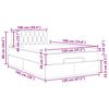 Ottoman Bed with Mattress Black 120 x 190 cm Velvet