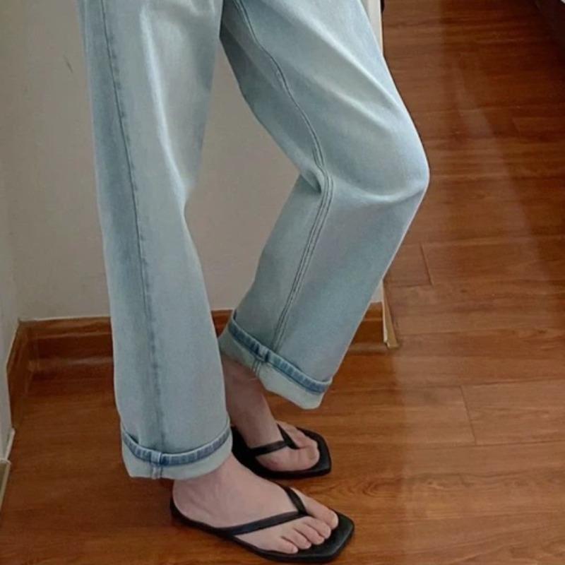 Infradito Estive Nuove Punta Quadrata e a Clip Suola Morbida Antiscivolo Resistenti all'Usura Piatte Scarpe da Spiaggia