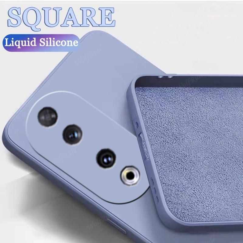 Für Huawei Honor 90 Hülle Honor 90 Pro 5G Capa Stoßfestes Handy Rückseite Bumper TPU Luxus Flüssigsilikon Weiche Hülle Honor 90 Fundas