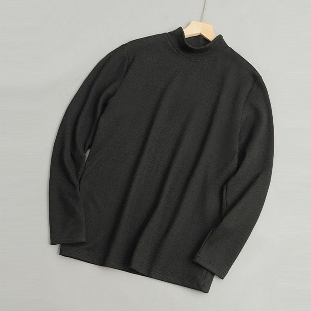 Men's Women's WInter Autumn Woollen Natural Silk Turtleneck Sweater Thermals Undershirts Blouse Tops T-Shirts For Men Korean Clothes