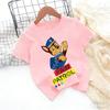 Kids Paw Patrol Cartoon Graphic Baby T Shirt Cotton Casual Short Sleeve Tee Boys and Girls 2026 Summer Toddler Clothing Tops