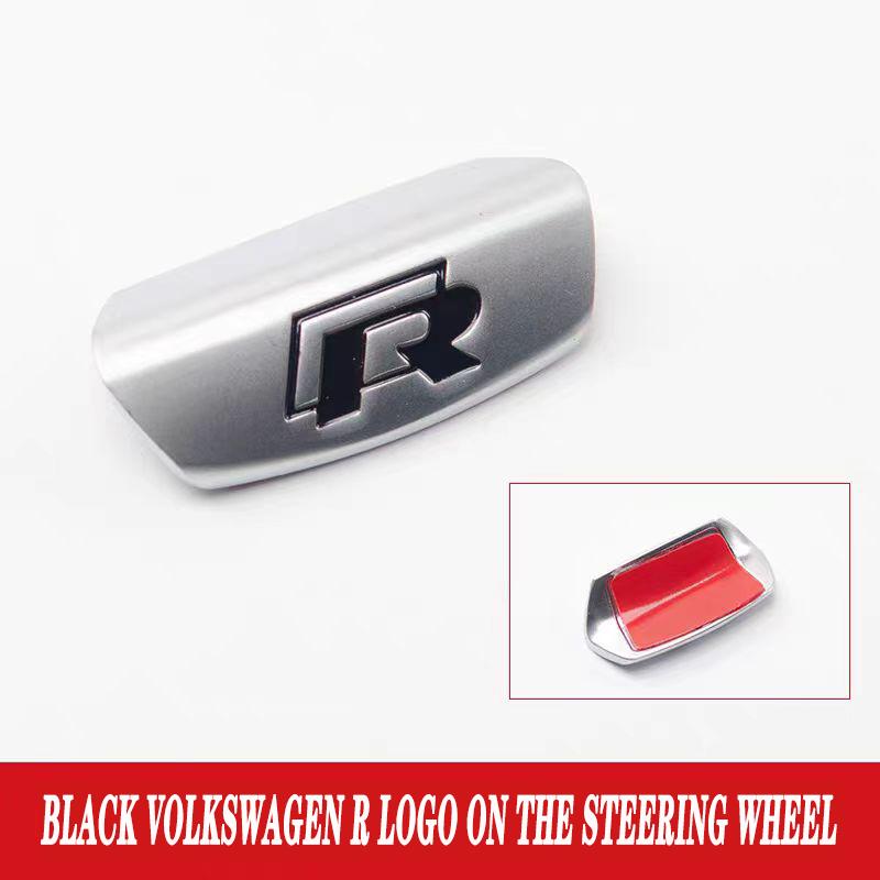 EFG1 Volkswagen Car Steering Wheel Accessories Metal Stickers For VW GTI Polo Golf MK7 Passat B8 Tiguan Jetta T-ROC Touareg Touran CC