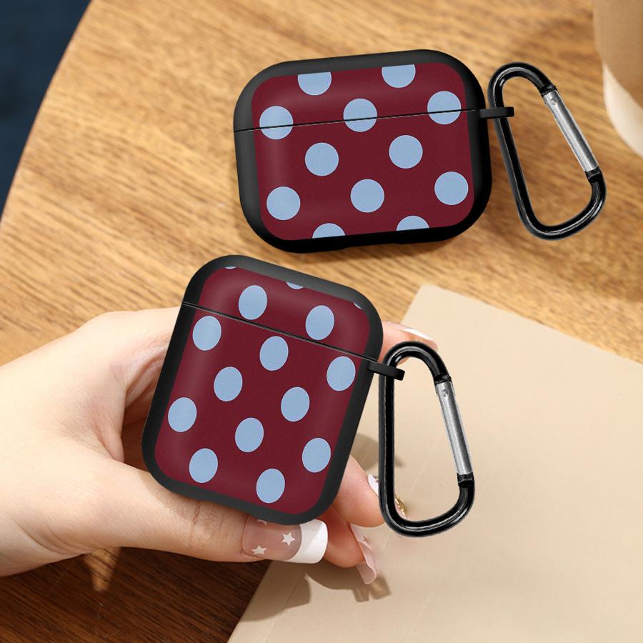 Earphone Cases Cover Case For Airpods Pro3 1 4 Pro 3 2 Pro2 Retro Polka Dot Print