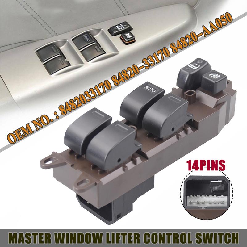 

High Quality New Electric Power Window Master Control Switch 84820-12491 For 2003 2004 2005 2006 2007 2008 Toyota Corolla