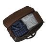 Personalized Full Grain Leather Duffle Bag: Burgundy Monogrammed Weekender