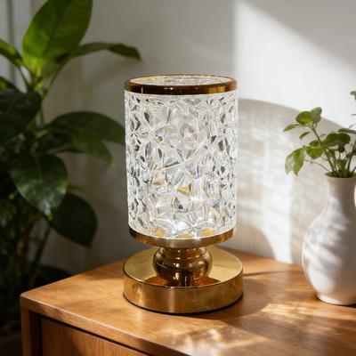 Table Lamp Night Light USB Retro Nightstand Bedside Lamp Dimmable for Bedroom Crystal Desk Lamp Lighting Fixture Home Decoration