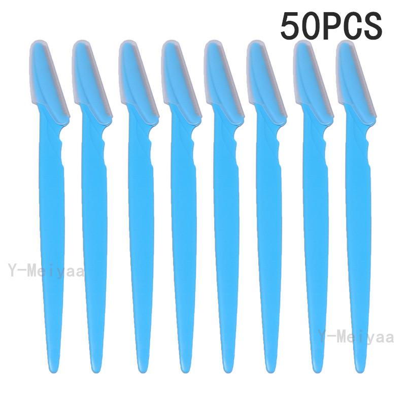 5/10/50Pcs Eyebrow Trimmer Makeup Tools Safe Eye Brow Razor Face Body Hair Removal Shaver Blades Woman Eyebrows Shaping Knife