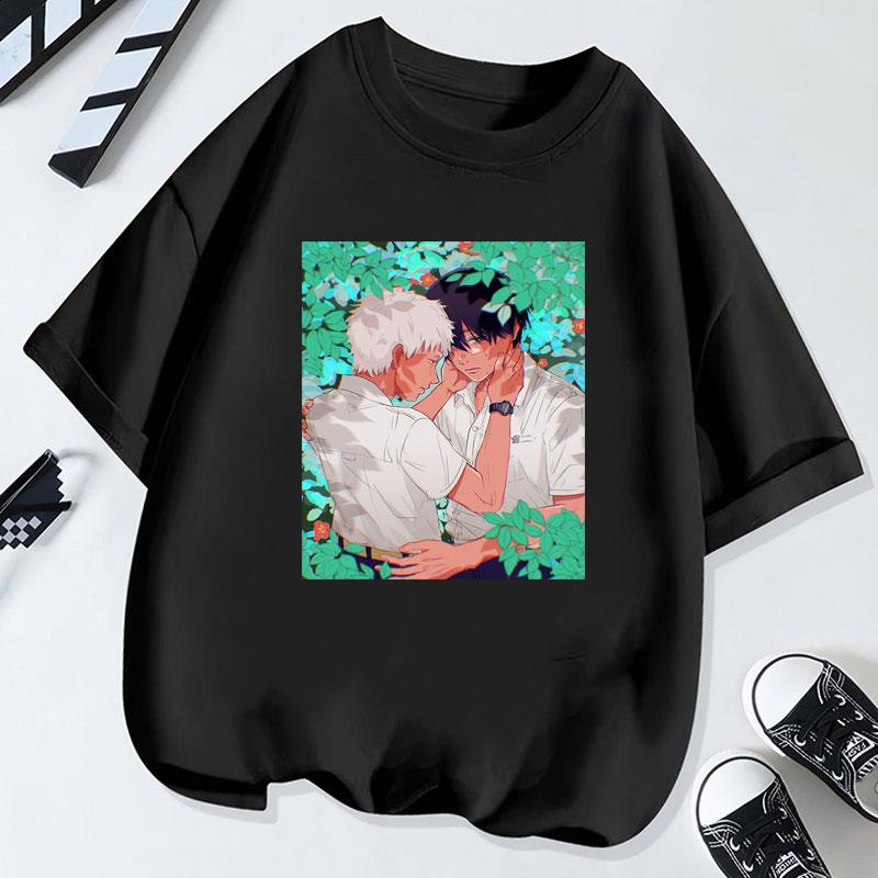 Das Sommer Hikaru Starb Niedliches Anime-Shirt Baumwolle Rundhals Kreativität Ästhetik Jugend Unisex Grafische T-Shirts Goth Hemd Kleidung