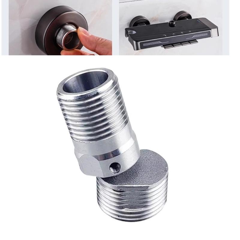 Stal Nierdzewna Adapter Baterii Prysznicowej Przedłużka Ramienia Prysznicowego Zakrzywione Nóżki Regulowana w 360 Stopniach Kątowa Gięta Podstawa Wytrzymała