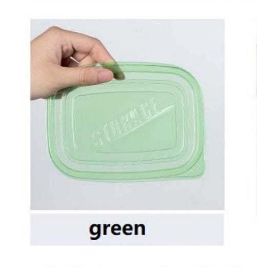 Six 709-milliliter Rectangular Plastic Food Containers with Colorful LIDS, Lunch Boxes, Suitable for Storing Fruits and Food