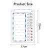 Axroad Mall Magnetic Refrigerator Task Board Set of 2, Kids Daily Planner with Sliding Buttons, Includes Marker, Reusable, 17x22 cm, White