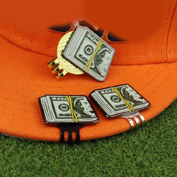 Dollar-Schein Golfball Zielmarkierer Metall Magnetischer Hutclip Golfzubehör
