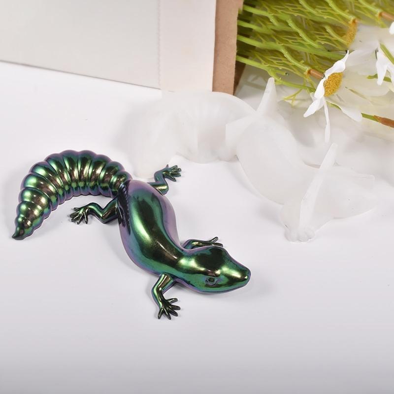3D DIY Krystalllim Påske Frosk Øgle Snegl Dyr Ornament Smykker Silikonform