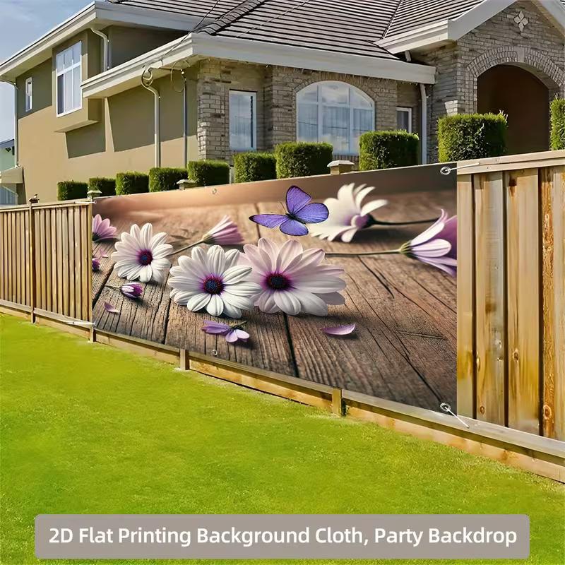 2D Rustic Floral Banner for Garage Doors and Farmhouse Home Decor