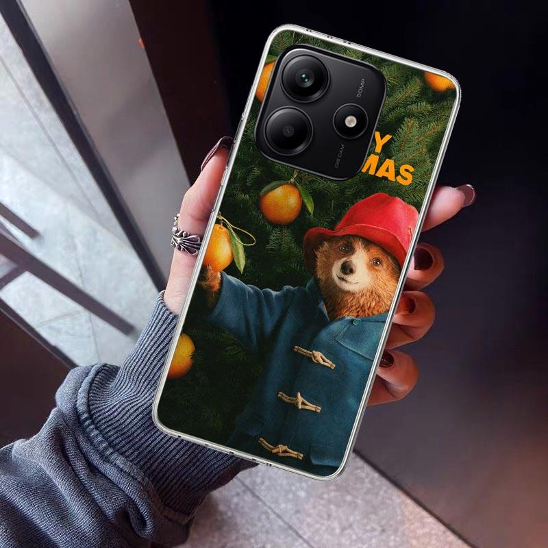 Cute P-PaddingtonS Bear Phone Case For Xiaomi Redmi Note 10 11 12 13 14 15 Pro Plus 11S 12S 14S 11T 11E 10S Soft TPU Back Cover