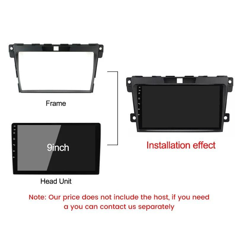 For Mazda CX-7 2008-2015 9 Inch Car Fascia Frame Decorative Panel Mounting Auto Interior Accessories