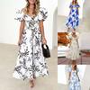 Sweet Dress2024 Fashion Summer and Autumn New Women's Clothing Sweet Elegance Florals Hollow out Shoulder-Baring Dress