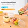 Disposable Round Plastic Food Container Set