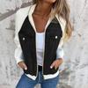 Women Casual Travel Vacation Oversized Long Sleeve Jacket Zip Up Cowboy Casual Outfits Coat