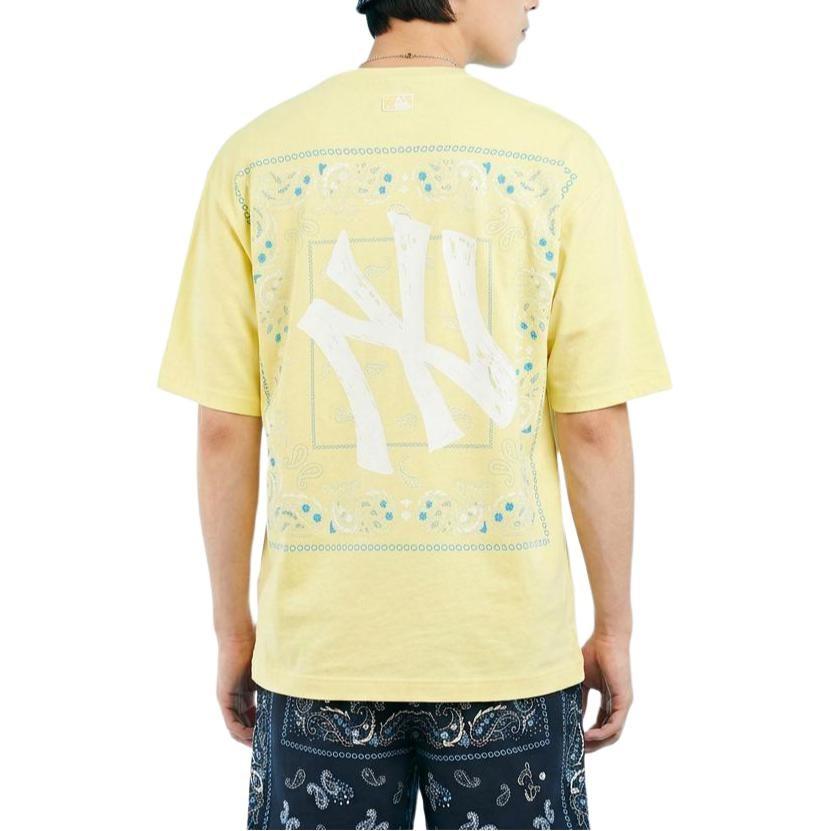MLB Paisley SS22 T Shirt Unisex Yellow 3ATS52023-50YEL