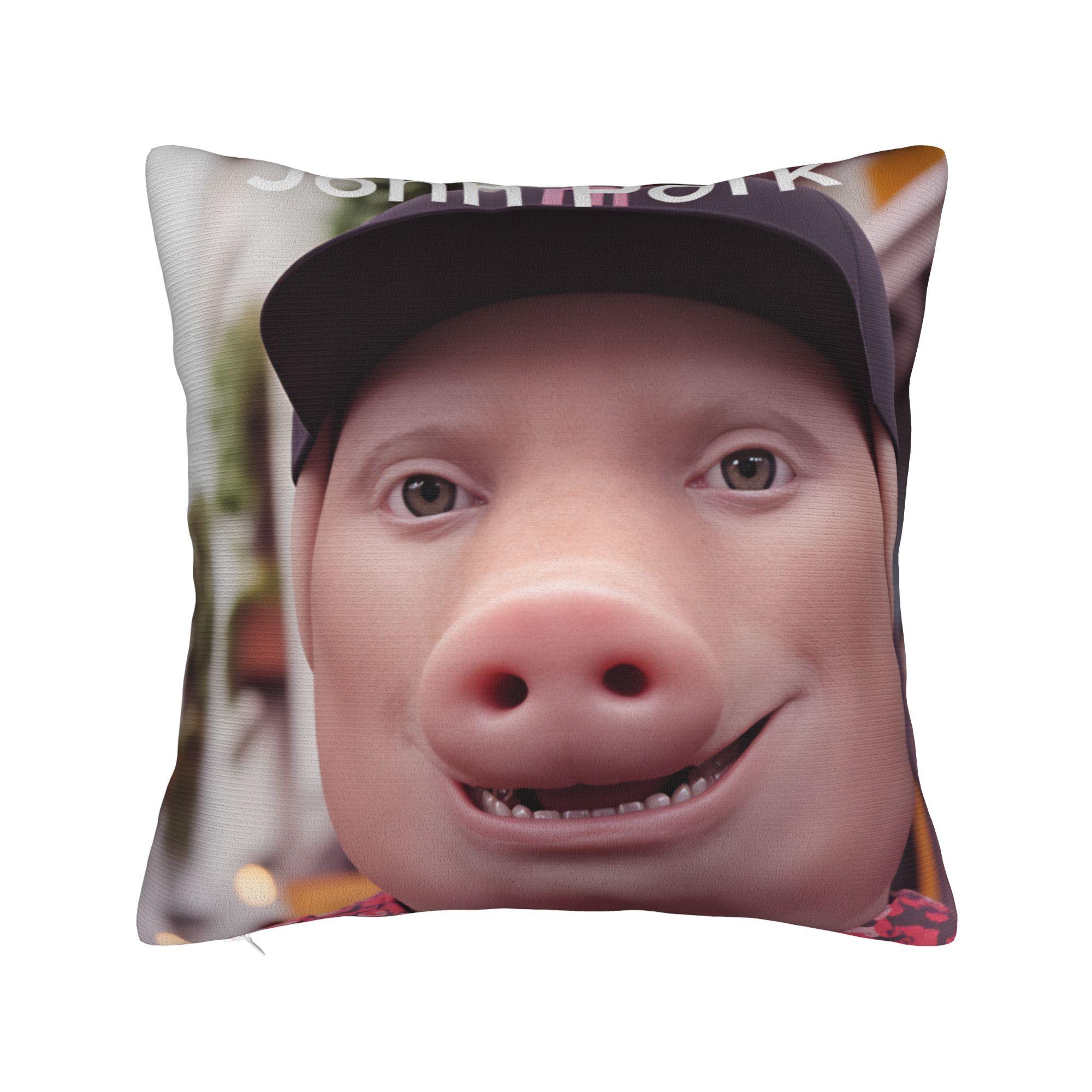 Shunika Chen Unisex John Pork Is Calling Pillowcases Novelty Pillow Case For Living Room Bed Chair Design Pillow Cover