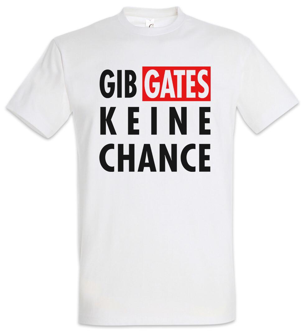 Give Gates No Chance T-Shirt Computer Scientist Internet Programmer Software- L