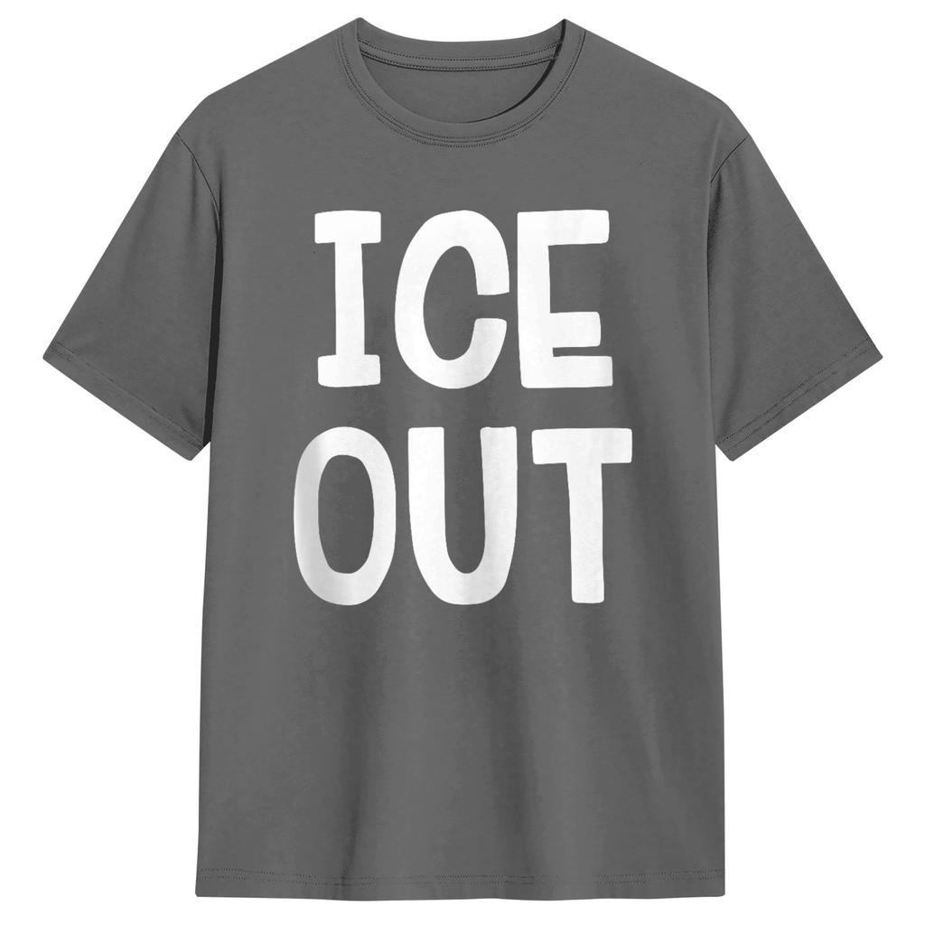 ICE Out TShirt for Unisex  Leisure 100 Cotton Tee Shirt Round Neck Short Sleeve T Shirt New Arrival Clothing