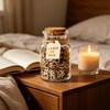 Glass Gift Jar 200 Pcs Pieces Gift Jar Wooden Cutout Letter for Office Desk Home Decor