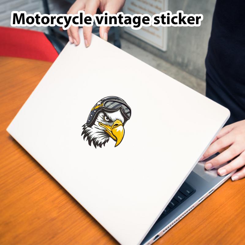 Retro Motorcycle Stickers Sticker Packs For Adults Retro Motorcycle Decals Cool Stickers Adults High-Definition Graphics For