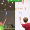 10Pcs Luminous Wall Sticky Balls Toy Colorful Glow In The Dark Dream Balls Bounce Back To You Bouncy Ceiling Balls