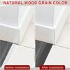 Wood Like Self Adhesive Floor Transition Strip Windproof Doorway Threshold  Mirror Frame Trim