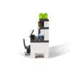 MOC City Computerexperimenttisch Bausteine-Set Bürowerkbank Mit Tastaturtisch Stuhl DIY Modellsteine