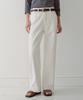 Enor Color Cotton Straight Pants - Ivory