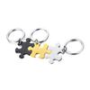 Vnox Freie Kombination Glänzendes Puzzle Edelstahl Kay Kette Personalisierbar Unisex BFF Bester Freund Familie Paar Einzigartiger Schlüsselanhänger
