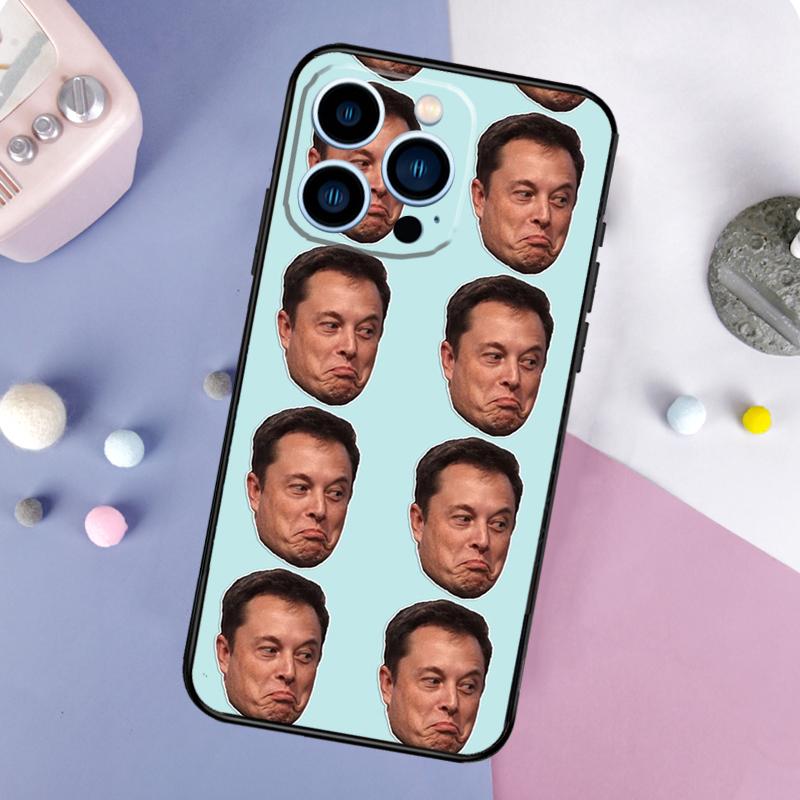 

Elon Musk Funda For iPhone 16 15 11 12 13 14 Pro MAX X XS Max XR Plus 13 Mini Phone Case iPhone X XS