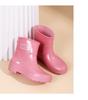 Exquisite Women's Short Rain Boots - Non-slip, Waterproof, and Stylish for Spring and Autumn