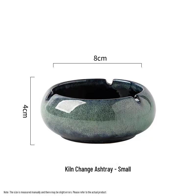 Large Ceramic Ashtray – Creative Retro Chinese Style for Living Room or Office