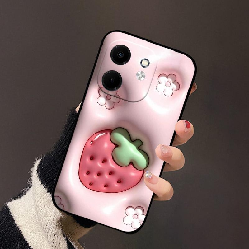 For Infinix Smart 9 Phone Case For Infinix Hot 50i Black Silicone Soft Phone Back Cover For Infinix Smart 9 Hot 50i Fundas Coque