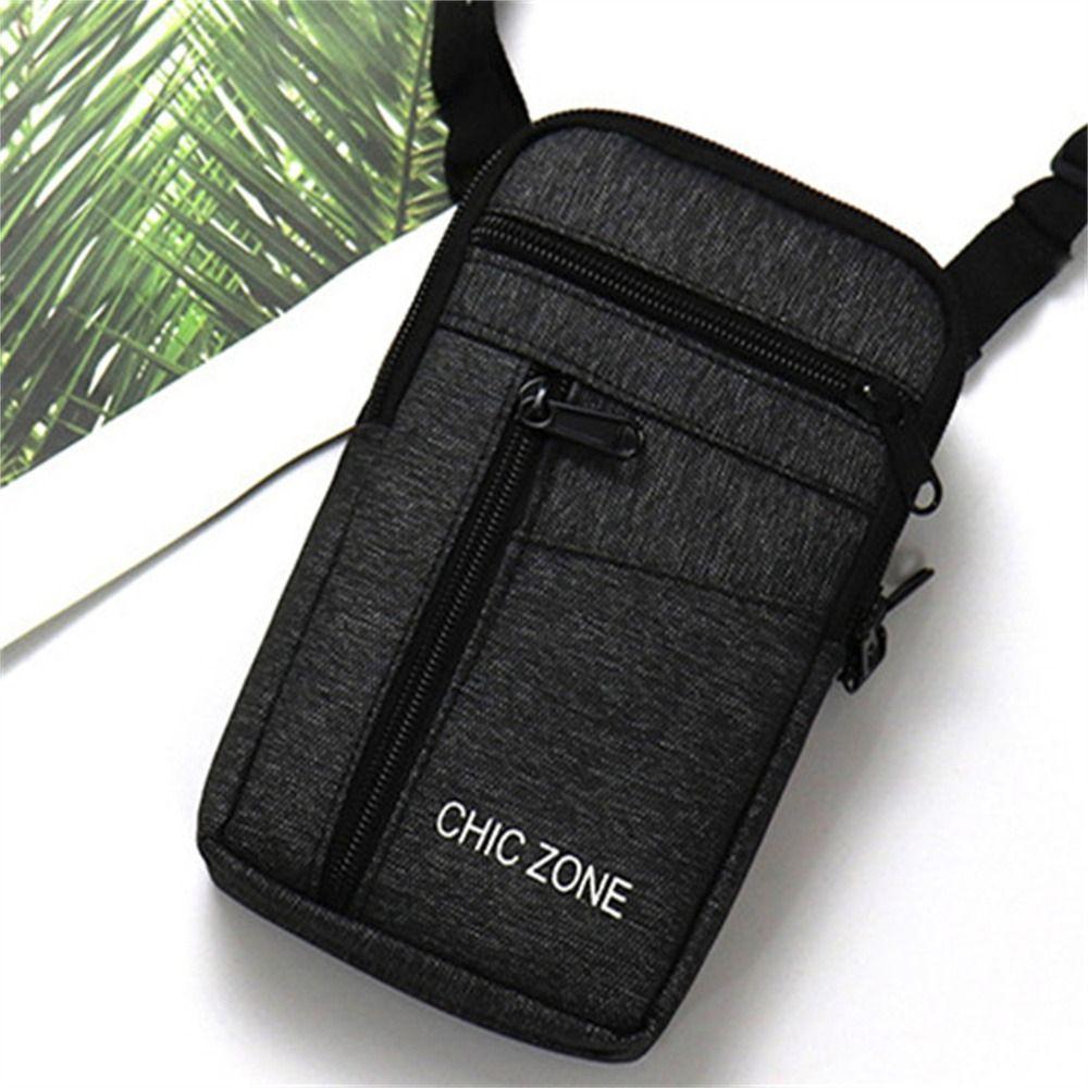 Riñonera de Teléfono de una Sola Capa Doble con Cinturón Bolsa para Teléfono Móvil Bolsillo para Teléfono de Hombre Almacenamiento de Teléfono para Exteriores