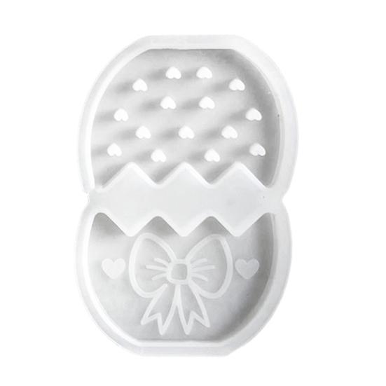 Forma na velikonočního zajíčka Flexibilní silikonová forma Čokoláda Fondán Cukrové polevy Ledové kostky Snadno se čistí Vhodné do myčky nádobí 3D forma na velikonoční dekoraci