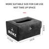 Leder Auto Styling Taschentuchbox Auto Sonnenblende Sitzlehne Hängender Taschentuchbox Halter Für Mercedes Benz AMG GT4 W204 205 GLC GLE CLA