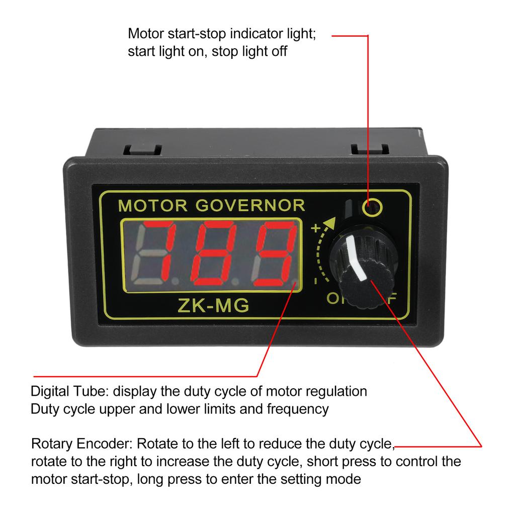 PWM DC Motor Speed Controller Switch PWM Motor Driver DC 530V 150W Adjustable Speed Regulator with