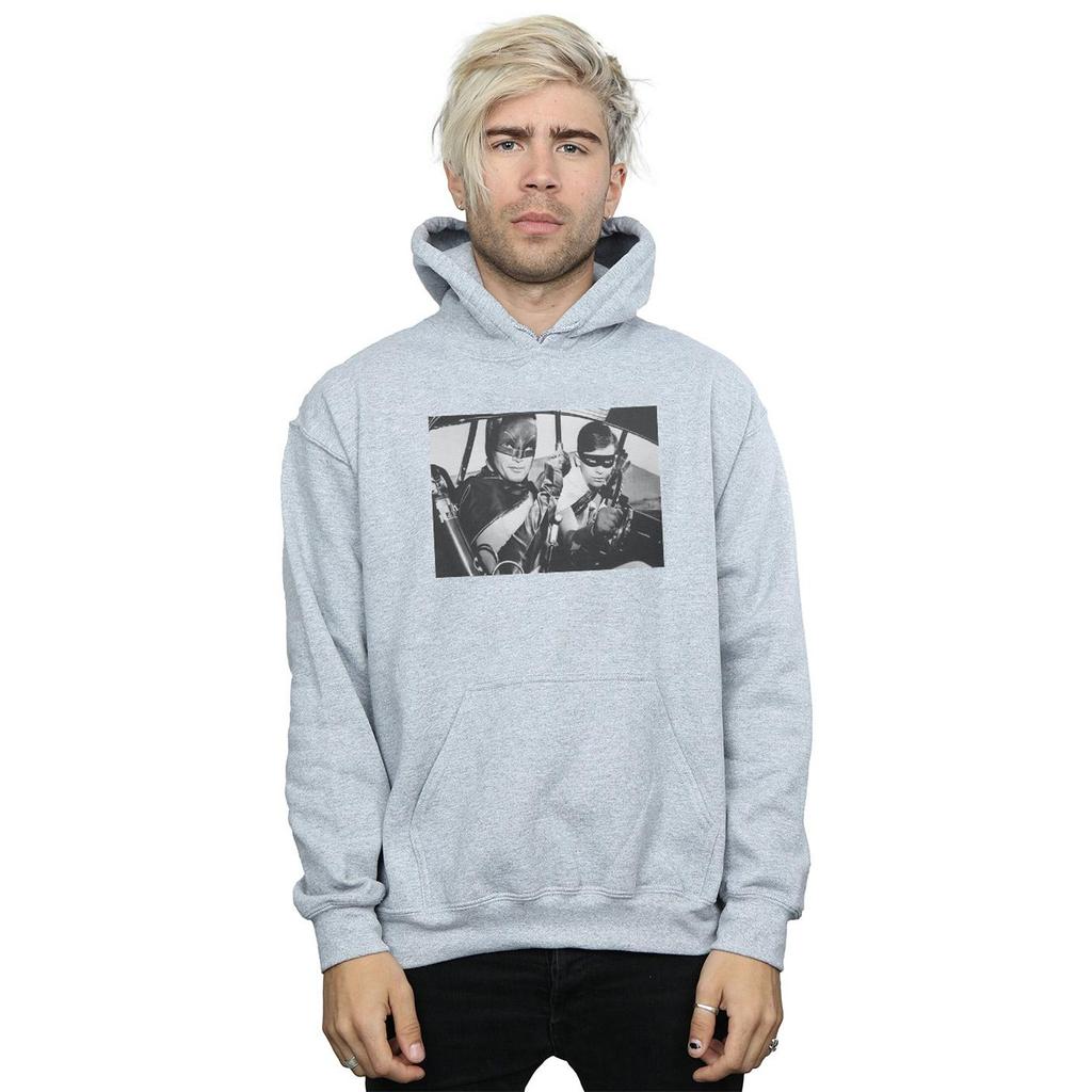 DC Comics Mens Batman TV Series Ready For Action Hoodie