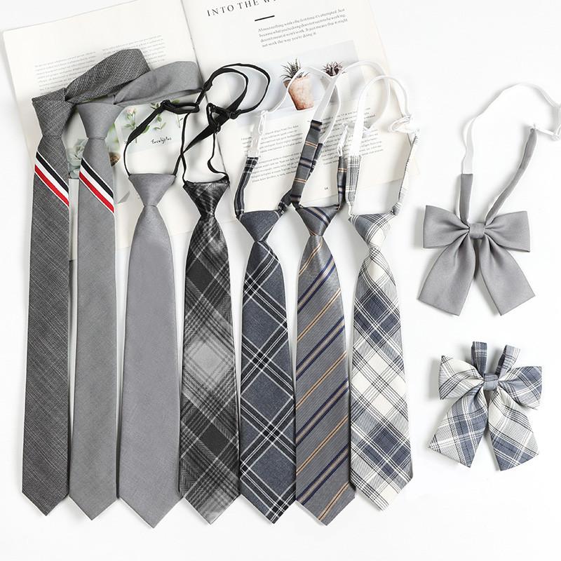 Childrens Lattice Pattern Necktie With Striped Polyester For Casual School Wear