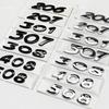 akpsw6 3D ABS Rear Trunk Emblem Badge Number Sticker for Peugeot 206 207 301 307 308 408 508 Car Accessories Comes with Back Glue