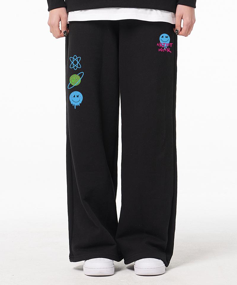 ARTISTWEAR [Atw] Psychedelic Wide-Banding Pants
